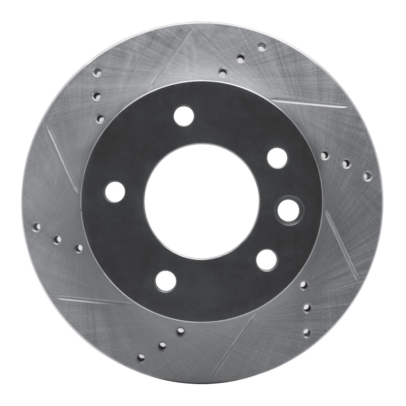 Dodge Sprinter 2500 Brake Rotor (1) - Front Left - R1 Concepts - Drilled & Slotted - Silver - `02-`06